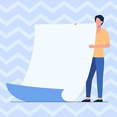 EPS 해외이미지 전신 남자 종이 하늘색 백그라운드 일러스트 프레임 한명 들기 성인 얼굴없음 성인남자한명만 카피스페이스 해외일러스트 1 모션 사람 파란색 공백 남자한명만 성인남자만 파일형식 벡터 이미지허브