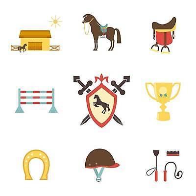 EPS 해외이미지 일러스트 사람없음 승마 칼 장애물 트로피 방패 마굿간 경마장 말발굽 말안장 승마장 승마모자 채찍 해외일러스트 모자_잡화 스포츠 상_우승 경마 안장 외양간 파일형식 벡터 이미지허브