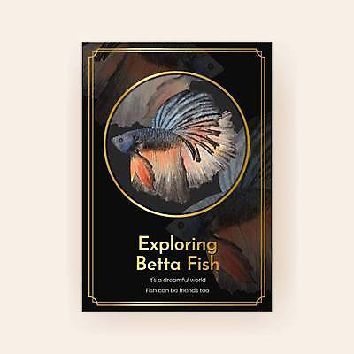 EPS 해외이미지 포스터 리플렛 일러스트 수채화 어류 사람없음 반려동물 베타 해외일러스트 동물 수중동물 파일형식 벡터 이미지허브