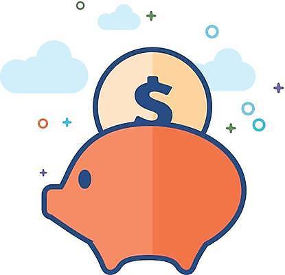 EPS 해외이미지 일러스트 사람없음 달러 동전 저축 돼지저금통 투자 해외일러스트 돈 비즈니스 금융 저금통 파일형식 벡터 이미지허브