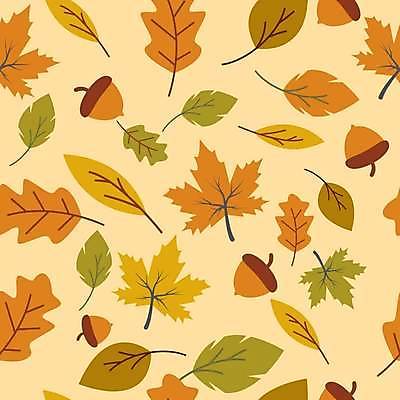 EPS 해외이미지 단풍 낙엽 패턴 일러스트 나뭇잎 사람없음 주황색 패턴백그라운드 도토리 해외일러스트 컬러 백그라운드 잎 무늬 견과류 파일형식 벡터 이미지허브