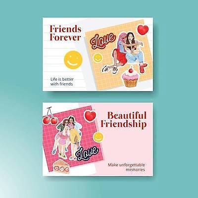 EPS 해외이미지 전신 여자 행복 스티커 일러스트 안기 함께함 앉기 여러명 성인 우정 하트 체리 조각케이크 컵케이크 성인여자만 해외일러스트 모양 감정 다수 컨셉 과일 모션 사람 친구 케이크 여자만 성인만 파일형식 벡터 이미지허브