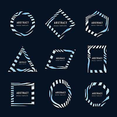 EPS 해외이미지 하늘색 일러스트 추상 프레임 사람없음 원형 삼각형 정사각형 마름모 육각형 직사각형 타원형 팔각형 프레임일러스트 해외일러스트 도형 무늬 파란색 파일형식 벡터 이미지허브