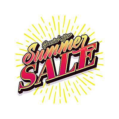 EPS 해외이미지 일러스트 이벤트 타이포그라피 사람없음 빨간색 노란색 세일 시즌오프 여름쇼핑 여름맞이 해외일러스트 문자 컬러 쇼핑 파일형식 벡터 여름_계절 이미지허브