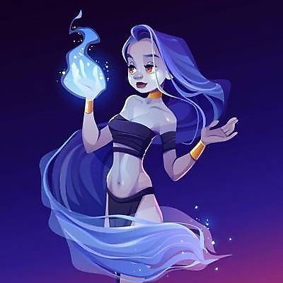 EPS 해외이미지 응시 여자 일러스트 불 한명 성인 손들기 마법사 신비 마녀 신화 공상 마법 성인여자한명만 해외일러스트 자연요소 1 시선 컨셉 모션 사람 여자한명만 성인여자만 파일형식 벡터 이미지허브