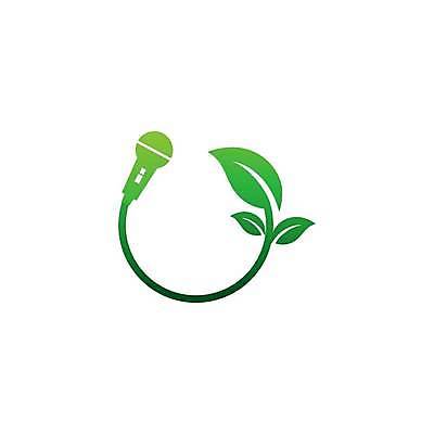 EPS 해외이미지 잎 일러스트 사람없음 초록색 그린캠페인 원형 보호 심볼 마이크 에코 친환경 해외일러스트 도형 식물 캠페인 컬러 음향기기 컨셉 환경 파일형식 벡터 이미지허브