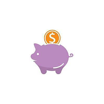 EPS 해외이미지 일러스트 사람없음 달러 보라색 동전 저축 돼지저금통 투자 해외일러스트 컬러 돈 비즈니스 금융 저금통 파일형식 벡터 이미지허브