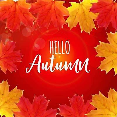 EPS 해외이미지 손글씨 백그라운드 단풍 일러스트 타이포그라피 사람없음 빨간색 해외일러스트 문자 컬러 잎 파일형식 벡터 이미지허브