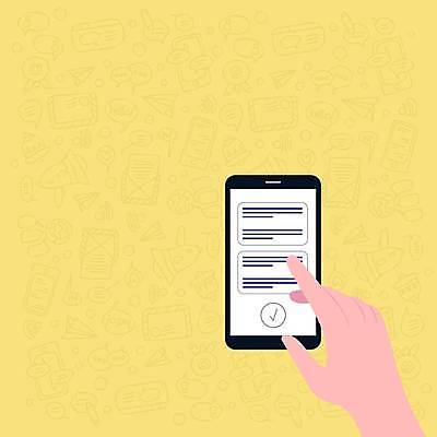 EPS 해외이미지 손 백그라운드 일러스트 프레임 신체부위 스마트폰 카피스페이스 해외일러스트 사람 핸드폰 스마트기기 공백 파일형식 벡터 이미지허브