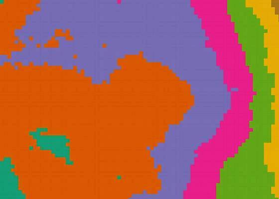 EPS 해외이미지 모양 구름 디자인 과학 백그라운드 패턴 일러스트 벽지 하늘 추상 그래픽 장식 컴퓨터 컬러풀 수학 정사각형 기하학 발생 픽셀 해외일러스트 자연요소 도형 컬러 무늬 교과목 전자제품 파일형식 벡터 이미지허브