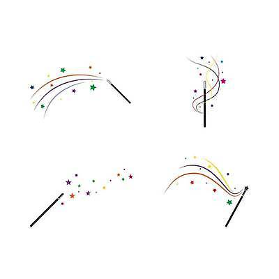 EPS 해외이미지 별 일러스트 사람없음 마술 마술봉 마술쇼 해외일러스트 자연요소 마술도구 파일형식 벡터 이미지허브