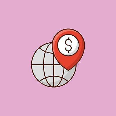 EPS 해외이미지 여행 지도 돈 일러스트 비즈니스 표시 금융 경제 글로벌 라벨 달러 검은색 웹 방향 심볼 서비스 위치 네비게이션 GPS 충고 해외일러스트 컬러 인터넷 프레임 재산 파일형식 벡터 이미지허브