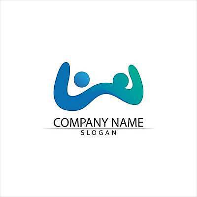 EPS 해외이미지 디자인 일러스트 비즈니스 추상 사람모양 사람없음 파란색 그룹 심볼 해외일러스트 모양 컬러 무늬 파일형식 벡터 이미지허브