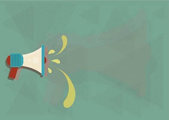 EPS 해외이미지 디자인 일러스트 비즈니스 사람없음 확성기 외침 발표 카피스페이스 해외일러스트 소리 공백 파일형식 벡터 이미지허브