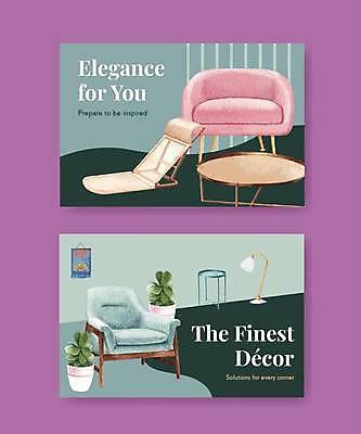 EPS 해외이미지 화분 일러스트 탁자 사람없음 내부 초록색 소파 스탠드 리빙 해외일러스트 컬러 가구 의자 조명 파일형식 벡터 이미지허브