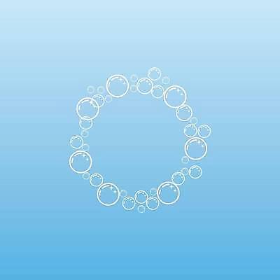 EPS 해외이미지 하늘색 일러스트 사람없음 거품 물방울 원형 해외일러스트 도형 파란색 파일형식 벡터 이미지허브