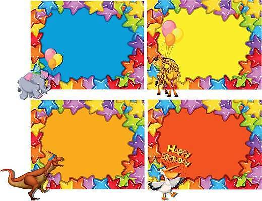 EPS 해외이미지 클립아트 동물 템플릿 디자인 배너 별 백그라운드 패턴 일러스트 조류 추상 코끼리 기념 프레임 미술 그래픽 장식 컬러풀 파티 축하 생일 펠리컨 그림 클립 풍선 국경 해외일러스트 자연요소 기념일 컬러 컨셉 무늬 포유류 문화예술 이벤트 파일형식 벡터 이미지허브