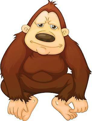 EPS 해외이미지 한마리 동물캐릭터 일러스트 사람없음 귀여움 고릴라 해외일러스트 일러캐릭터 동물 캐릭터 1 컨셉 포유류 파일형식 벡터 이미지허브