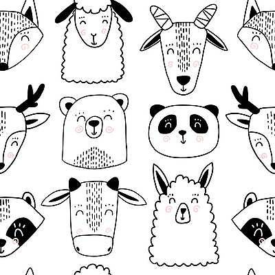 EPS 해외이미지 동물 캐릭터 손 디자인 얼굴 야생동물 어린이 선 일러스트 곰 벽지 사슴 염소 동물원 미술 여러명 그래픽 세트 머리 검은색 놀이방 흰색 아기 직물 양 신용카드 소 낙서 숲 인쇄 만화 스케치 여우 라마 삼림지대 스칸디나비아 해외일러스트 일러캐릭터 컬러 다수 포유류 문화예술 사람 신체부위 금융 파일형식 벡터 이미지허브