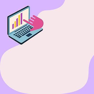 EPS 해외이미지 디자인 백그라운드 일러스트 비즈니스 그래프 프레임 사람없음 노트북 가리킴 손모양 해외일러스트 모양 손짓 전자제품 파일형식 벡터 손_신체부위 이미지허브