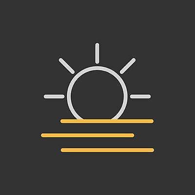 EPS 해외이미지 디자인 일러스트 사람없음 태양 노란색 일출 검은색 일몰 흰색 해외일러스트 자연요소 컬러 노을 파일형식 벡터 이미지허브