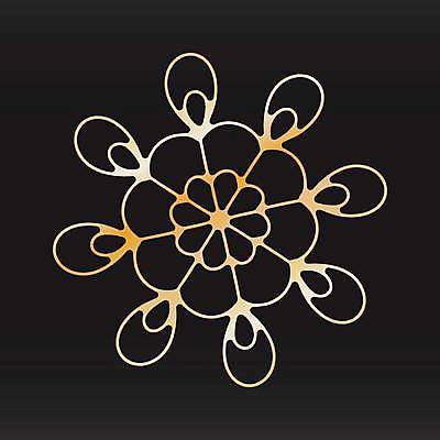 EPS 해외이미지 겨울 일러스트 사람없음 검은색 금색 눈송이 눈꽃무늬 엘리먼트 해외일러스트 계절 컬러 무늬 눈꽃 눈_날씨 파일형식 벡터 이미지허브