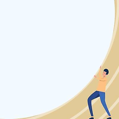 EPS 해외이미지 남자 백그라운드 일러스트 프레임 한명 성인 플랫 베이지색 성인남자한명만 카피스페이스 버티다 해외일러스트 1 컬러 모션 사람 공백 남자한명만 성인남자만 파일형식 벡터 이미지허브