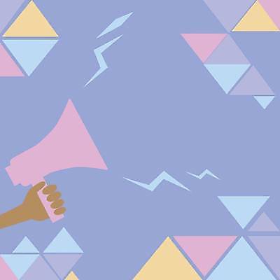 EPS 해외이미지 디자인 백그라운드 패턴 일러스트 비즈니스 들기 사람없음 확성기 잡기 발표 손모양 카피스페이스 해외일러스트 모양 무늬 모션 공백 파일형식 벡터 손_신체부위 이미지허브