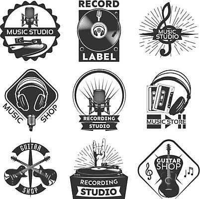 EPS 해외이미지 손 스티커 음표 일러스트 스튜디오 신체부위 세트 라벨 검은색 헤드셋 기타 카세트테이프 레코드 높은음자리표 일렉기타 마이크 로큰롤 레코드플레이어 해외일러스트 기호 음악 컬러 음향기기 현악기 프레임 사람 헤드폰 음반 파일형식 벡터 이미지허브