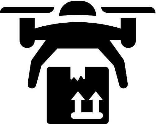 EPS 해외이미지 일러스트 사람없음 상자 배송 택배 택배상자 드론 무인택배 해외일러스트 운송업 무인기계 파일형식 벡터 이미지허브