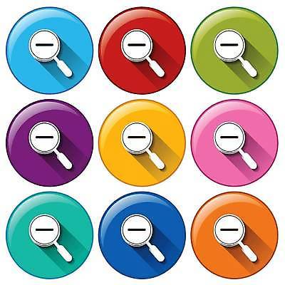 EPS 해외이미지 일러스트 돋보기 사람없음 세트 하이픈 축소 해외일러스트 기호 파일형식 벡터 이미지허브