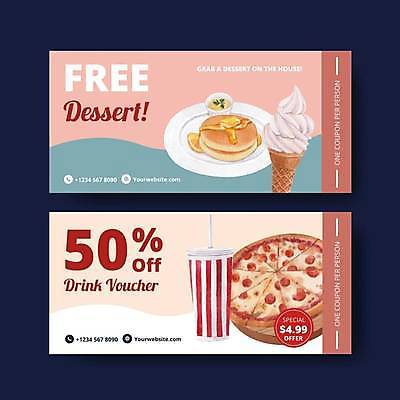 EPS 해외이미지 영어 음료 분홍색 일러스트 디저트 피자 타이포그라피 사람없음 세일 티켓 상품권 콘아이스크림 팬케이크 무료 반값 베이지색 해외일러스트 문자 음식 컬러 아이스크림 패스트푸드 서양음식 케이크 파일형식 벡터 이미지허브
