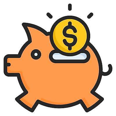 EPS 해외이미지 일러스트 사람없음 노란색 달러 동전 저축 돼지저금통 투자 해외일러스트 컬러 돈 비즈니스 금융 저금통 파일형식 벡터 이미지허브