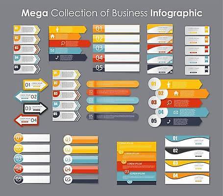 EPS 해외이미지 화살표 일러스트 비즈니스 돋보기 사람모양 사람없음 그래픽 세트 자료 인포그래픽 정보 원형 편지 전화기 목차 집모양 해외일러스트 모양 도형 파일형식 벡터 이미지허브
