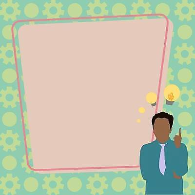 EPS 해외이미지 남자 분홍색 백그라운드 일러스트 비즈니스 전구 프레임 한명 손짓 상반신 성인 초록색 손들기 공백 비즈니스맨 플랫 톱니바퀴 얼굴없음 성인남자한명만 카피스페이스 해외일러스트 1 컬러 모션 사람 직장인 남자한명만 성인남자만 파일형식 벡터 이미지허브