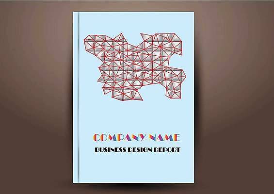 EPS 해외이미지 표지디자인 표지 선 하늘색 북커버 일러스트 비즈니스 사람없음 책 폴리곤 표지샘플 해외일러스트 파란색 파일형식 벡터 이미지허브