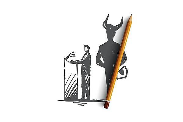 EPS 해외이미지 전신 남자 실루엣 컨셉 일러스트 그림자 한명 서기 성인 악마 강의 스케치 심볼 오브젝트 사인 손그림 단상 정치가 얼굴없음 성인남자한명만 해외일러스트 직업 1 모션 촬영기법 미술 사람 남자한명만 성인남자만 파일형식 벡터 이미지허브