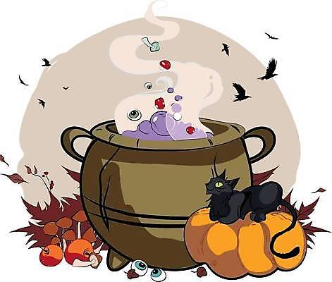 EPS 해외이미지 일러스트 호박 사람없음 고양이 버섯 할로윈 솥 눈동자 까마귀 해외일러스트 채소 포유류 조류 주방용품 반려동물 눈_신체부위 파일형식 벡터 이미지허브