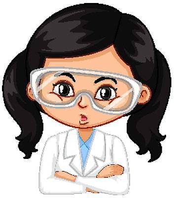 EPS 해외이미지 클립아트 캐릭터 1 학생 옷 여자 교육 어린이 과학 백그라운드 일러스트 실험 사람 그래픽 학습 청춘 가운 작음 만화 과학자 싱글 그림 연극 해외일러스트 일러캐릭터 직업 컨셉 문화예술 크기 학자 파일형식 벡터 이미지허브