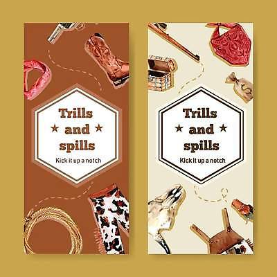 EPS 해외이미지 밧줄 일러스트 바지 두건 사람없음 갈색 총 돈자루 카우보이 멜빵 보물상자 베이지색 카우보이복장 카우보이부츠 호피 해외일러스트 잡화 옷 무기 줄 컬러 돈 무늬 하의 부츠 파일형식 벡터 이미지허브