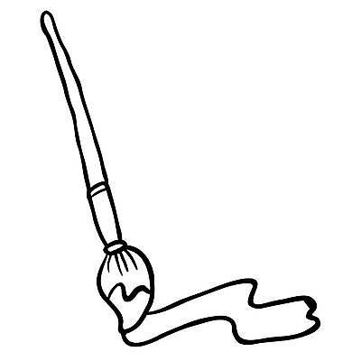 EPS 해외이미지 캐릭터 일러스트 미술 페인트 붓 낙서 만화 그림 클립 페인트붓 바보 해외일러스트 일러캐릭터 문화예술 파일형식 벡터 이미지허브