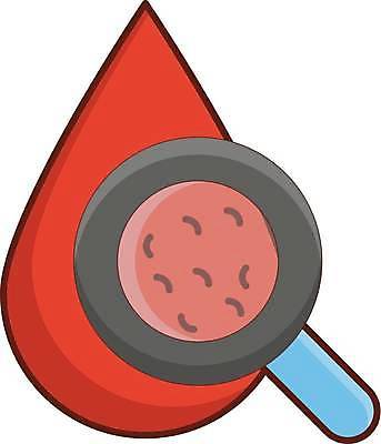 EPS 해외이미지 일러스트 의학 돋보기 사람없음 혈액 해외일러스트 파일형식 벡터 이미지허브