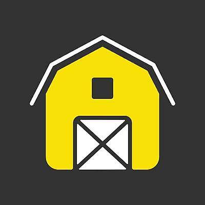 EPS 해외이미지 디자인 일러스트 사람없음 건물 노란색 검은색 흰색 창고 외양간 해외일러스트 건축물 컬러 파일형식 벡터 이미지허브