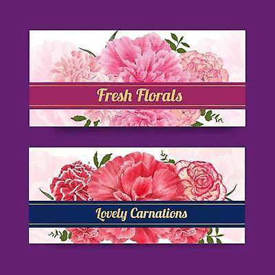 EPS 해외이미지 꽃 분홍색 잎 일러스트 프레임 타이포그라피 사람없음 사각형 카네이션 프레임일러스트 해외일러스트 도형 식물 문자 컬러 파일형식 벡터 이미지허브