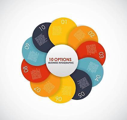 EPS 해외이미지 디자인 일러스트 비즈니스 사람없음 자료 인포그래픽 정보 원형 레이아웃 불꽃모양 목차 해외일러스트 모양 도형 파일형식 벡터 이미지허브