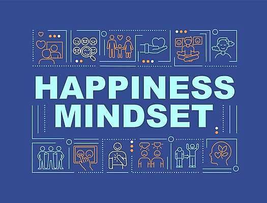 EPS 해외이미지 디자인 행복 감정 선 백그라운드 컨셉 일러스트 타이포그라피 사람없음 단어 하트 긍정 긍정적 레터링 해외일러스트 모양 문자 파일형식 벡터 이미지허브