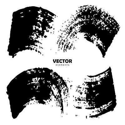 EPS 해외이미지 디자인 일러스트 붓터치 사람없음 검은색 질감 기하학 그런지 해외일러스트 컬러 무늬 파일형식 벡터 이미지허브