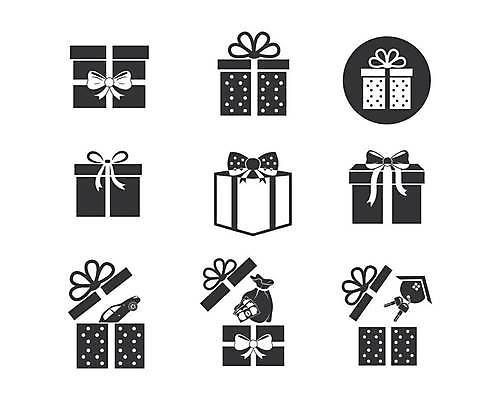 EPS 해외이미지 리본 일러스트 자동차 열쇠 주택 선물 사람없음 선물상자 세트 돈자루 심볼 해외일러스트 육상교통 돈 건물 상자 파일형식 벡터 이미지허브