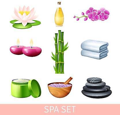 EPS 해외이미지 일러스트 연꽃 사람없음 세트 수건 스파 조약돌 대나무 스파용품 향초 스톤 난초꽃 입욕소금 알로에젤 해외일러스트 나무 꽃 초 위생용품 화장품 돌_바위 미용용품 난초 오브젝트 소금 젤 파일형식 벡터 이미지허브