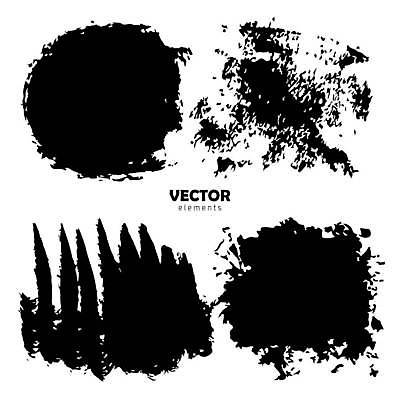 EPS 해외이미지 디자인 일러스트 붓터치 사람없음 검은색 질감 기하학 그런지 해외일러스트 컬러 무늬 파일형식 벡터 이미지허브